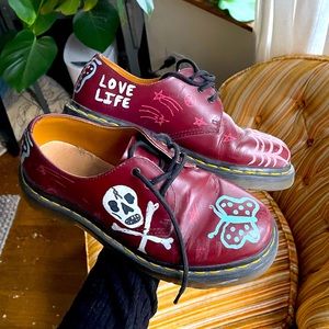 Hand painted Doc Martin shoes 1461
